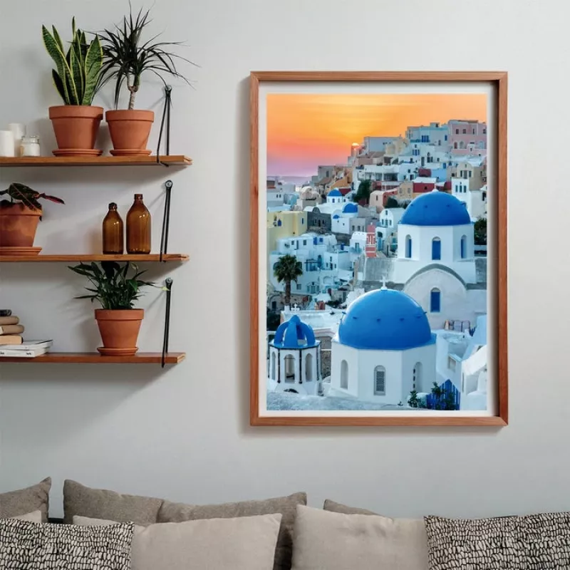 Clementoni High Quality Collection Santorini Puzzle 1000 peças Paisagem
