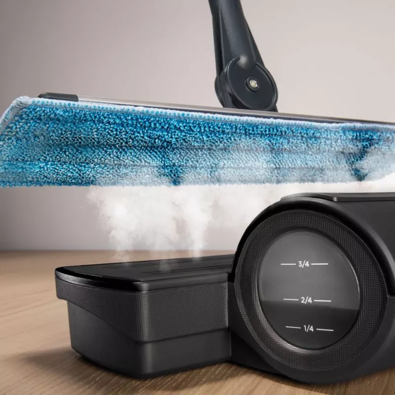 Polti Moppy Preto limpadora a vapor 0,7 l 1500 W alumínio, preto