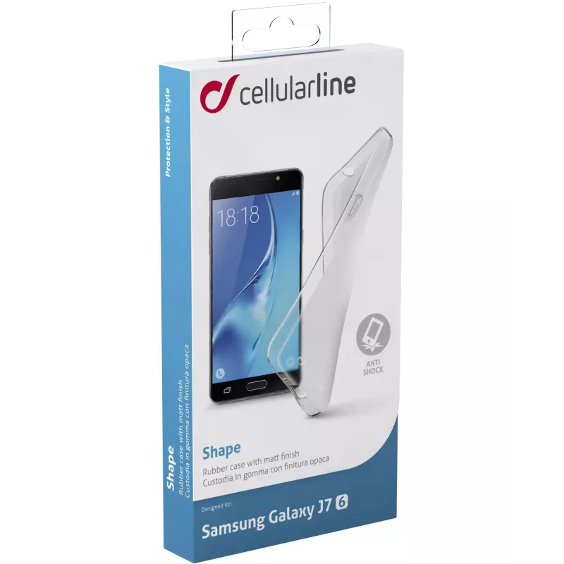 Cellularline Shape - Galaxy J7 (2016), capa, Samsung, Galaxy J7, 14 cm (5.5 polegadas), transparente