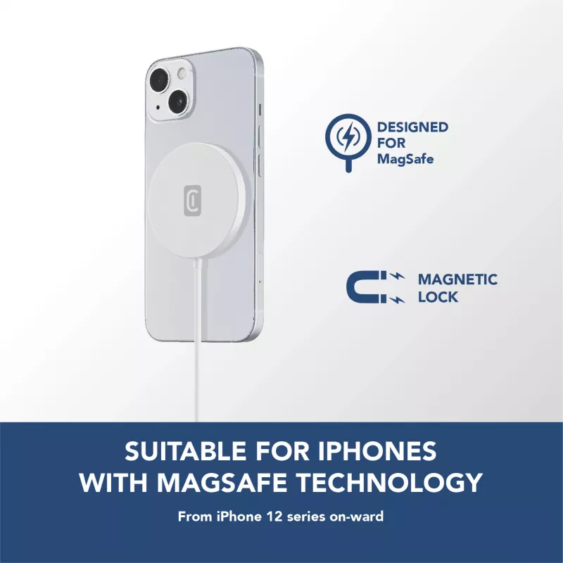 Cellularline Mag – carregador sem fios, estação de carregamento sem fios para sistema MagSafe