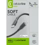 Cellularline cabo Soft 120 cm – USB-C para Lightning, cabo soft-touch