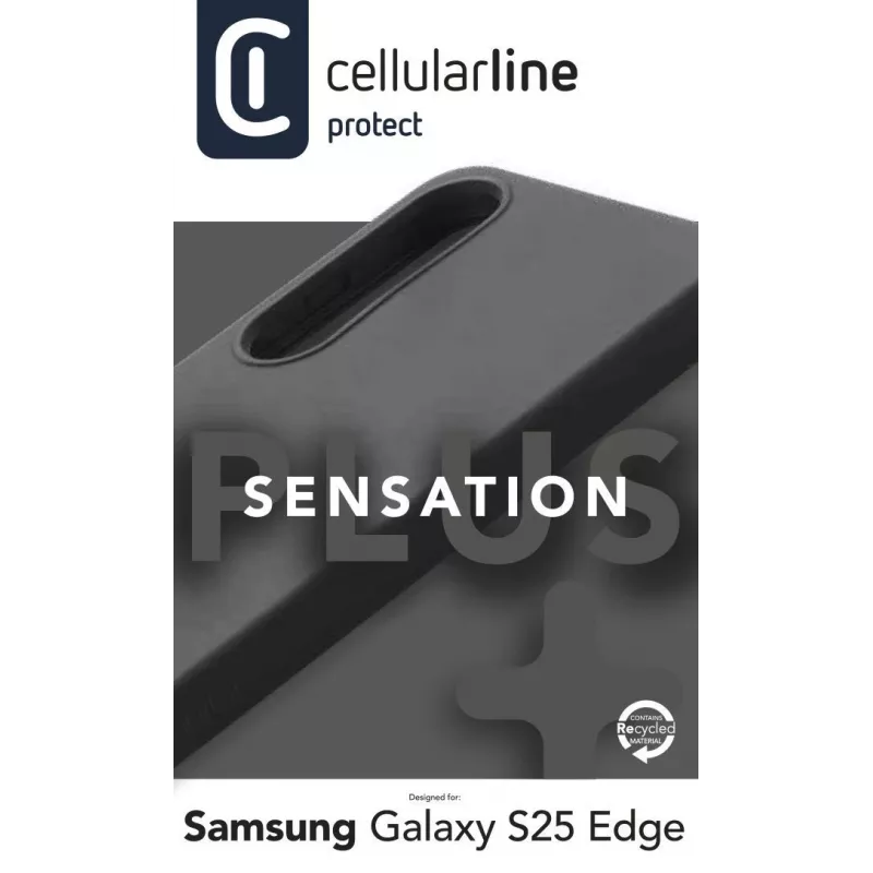 Cellularline Sensation+ - Galaxy S25 Edge capa de silicone soft-touch