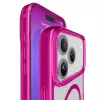 Cellularline Iconic Mag - iPhone 17 Pro capa transparente com rebordos coloridos, compatível com o ecossistema MagSafe