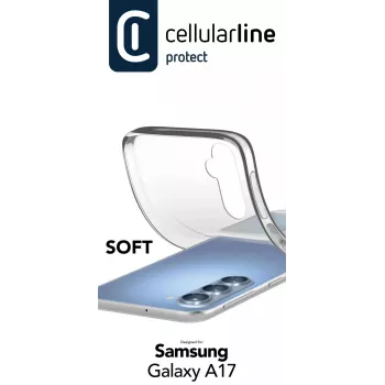 Cellularline Soft - Galaxy A17 capa de silicone macia, capa, Samsung, Galaxy A17, 17 cm (6,7 polegadas), transparente