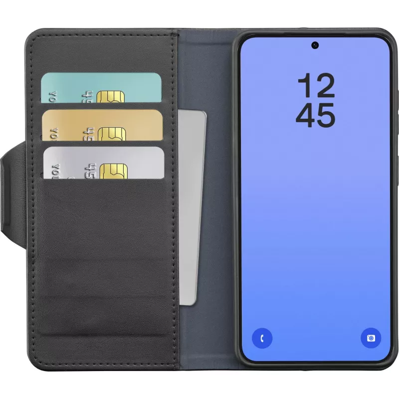 Cellularline Book Agenda - Galaxy S26 Ultra capa tipo livro com acabamento em pele sintética, fecho magnético, proteção RFID e função de suporte