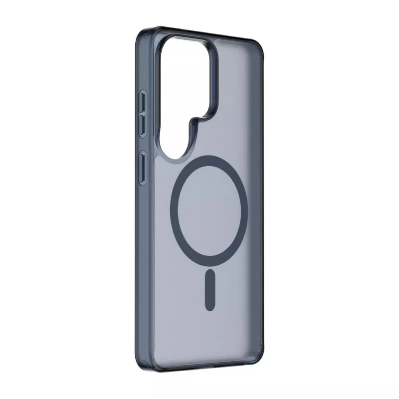 Cellularline FROSTY MAG - Galaxy S26 Ultra capa semitransparente com superfície mate e rebordos coloridos, compatível com o ecossistema Qi2 e acessórios magnéticos para Samsung.
