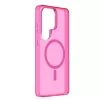 Cellularline FROSTY MAG - Galaxy S26 Ultra capa semitransparente com superfície mate e rebordos coloridos, compatível com o ecossistema Qi2 e acessórios magnéticos para Samsung.