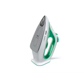 Braun TexStyle 1 SI 1040 GR ferro de engomar a vapor base de cerâmica 2000 W verde, branco