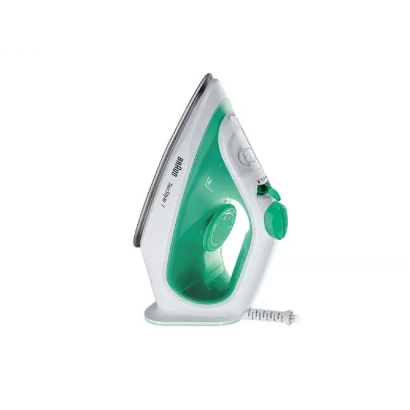 Braun TexStyle 1 SI 1040 GR ferro de engomar a vapor base de cerâmica 2000 W verde, branco
