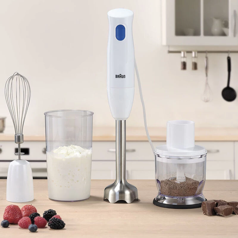 Braun MultiQuick 1 MQ10.202M WH 0,6 L varinha mágica 450 W aço inoxidável, branco