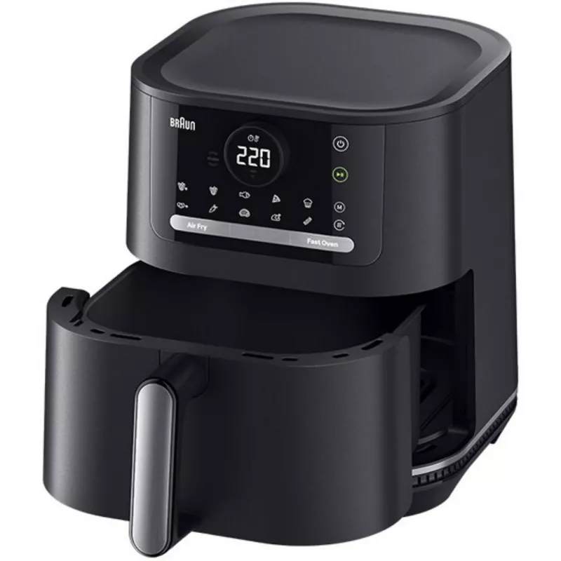 Braun HF5050 Single 5,7 L aparelho independente 2000 W fritadeira de ar quente preto, cinzento