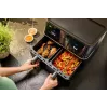 Braun TD 5030I BK Double 10 L aparelho independente 2400 W fritadeira de ar quente preto, prateado
