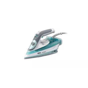 Braun TexStyle 3 SI 5017 GR ferro de engomar a vapor base de cerâmica 2700 W cinzento, turquesa, branco
