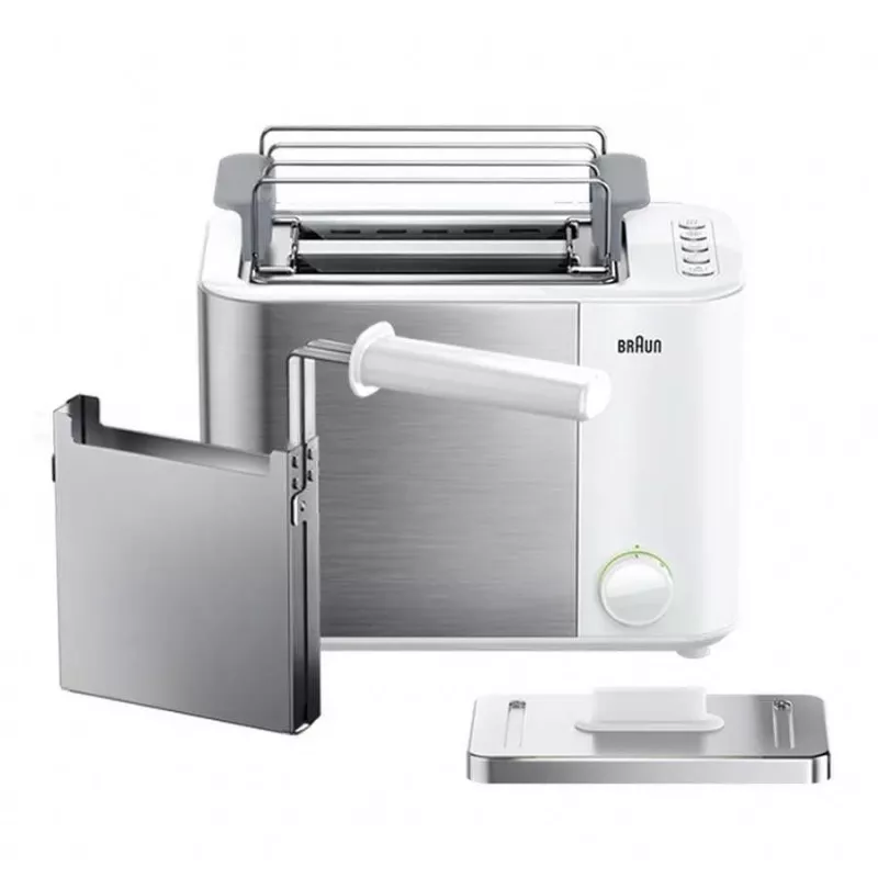 Braun GRILLE-PAIN HT5015WH 13 2 fatias 1000 W cinzento, branco