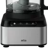 Braun FP 3233 SI Robot de cozinha 800 W 2,1 L preto, aço inoxidável