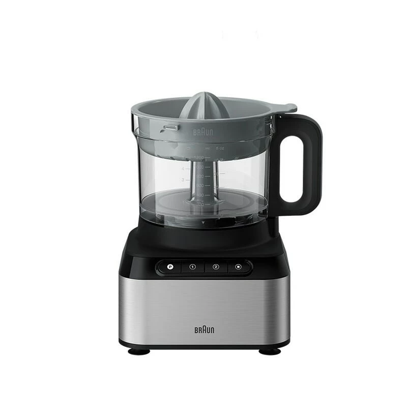 Braun FP 3233 SI Robot de cozinha 800 W 2,1 L preto, aço inoxidável