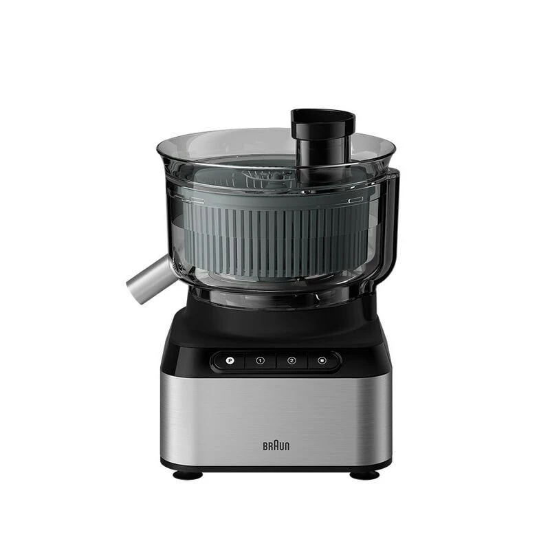 Braun FP 3233 SI Robot de cozinha 800 W 2,1 L preto, aço inoxidável