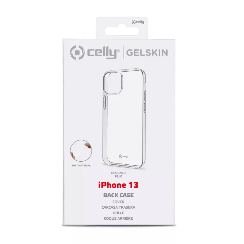 Celly GELSKIN Apple iPhone 13, Capa, Apple, iPhone 13, 15,5 cm (6,1 polegadas), transparente