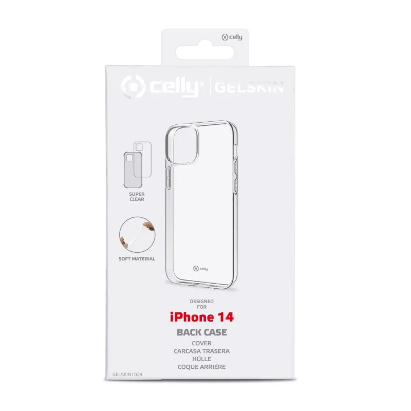 Celly Gelskin Capa para telemóvel 15,5 cm (6,1 polegadas) Capa transparente