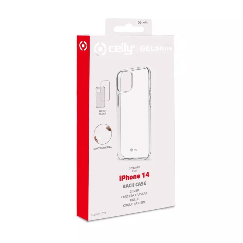 Celly Gelskin Capa para telemóvel 15,5 cm (6,1 polegadas) Capa transparente