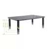 Techly Suporte de secretária para monitor/portátil preto, autónomo, 20 kg, altura ajustável, preto