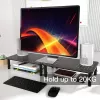 Techly Suporte de secretária para monitor/portátil preto, autónomo, 20 kg, altura ajustável, preto