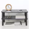 Techly Suporte de secretária para monitor/portátil preto, autónomo, 20 kg, altura ajustável, preto