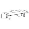 Techly Suporte de vidro para monitor/portátil, autónomo, 20 kg, 33 cm (13 polegadas), 81,3 cm (32 polegadas), altura ajustável, transparente