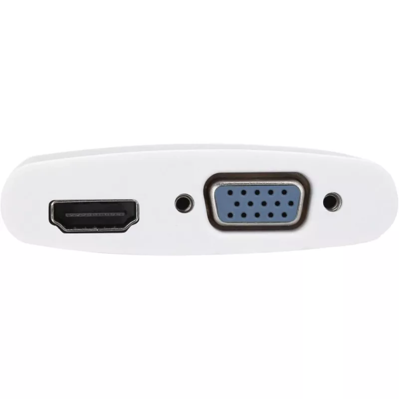 Techly Adaptador Mini DisplayPort para HDMI/VGA, 0,15 m, Mini DisplayPort, HDMI + VGA (D-Sub), ficha, conector fêmea, 1920 x 1200 píxeis