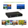 Techly HDMI 4x1 Multiviewer com comutador sem interrupções, HDMI, metal, preto, 60 Hz, 1080p, 2,25 Gbit/s