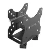 Techly Suporte de CPU ajustável sob a secretária, 5 kg, 75 x 75 mm, 100 x 100 mm, preto