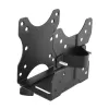 Techly Suporte de CPU ajustável sob a secretária, 5 kg, 75 x 75 mm, 100 x 100 mm, preto