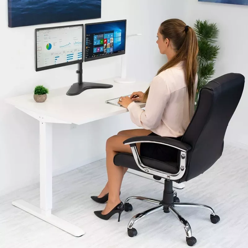 Suporte de monitor Techly ICA-LCD 2524 81,3 cm (32 polegadas) de secretária preto