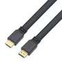 Cabo HDMI 2.0 plano Techly High Speed com Ethernet A/A M/M 1 m