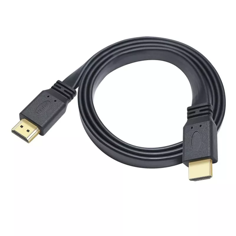 Cabo HDMI 2.0 plano Techly High Speed com Ethernet A/A M/M 1 m