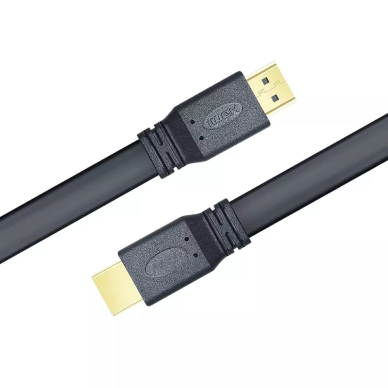 Cabo HDMI 2.0 plano Techly High Speed com Ethernet A/A M/M 1 m