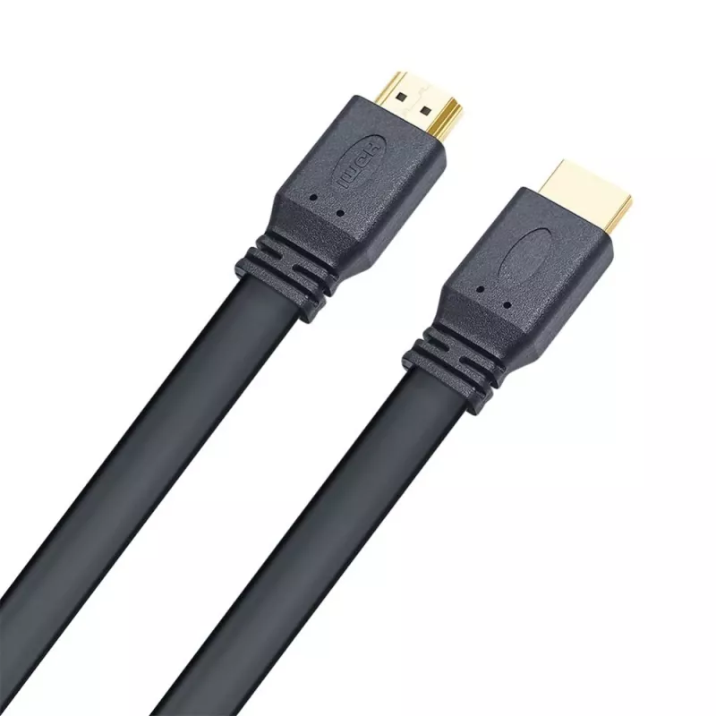 Cabo HDMI 2.0 plano Techly High Speed com Ethernet A/A M/M 1 m