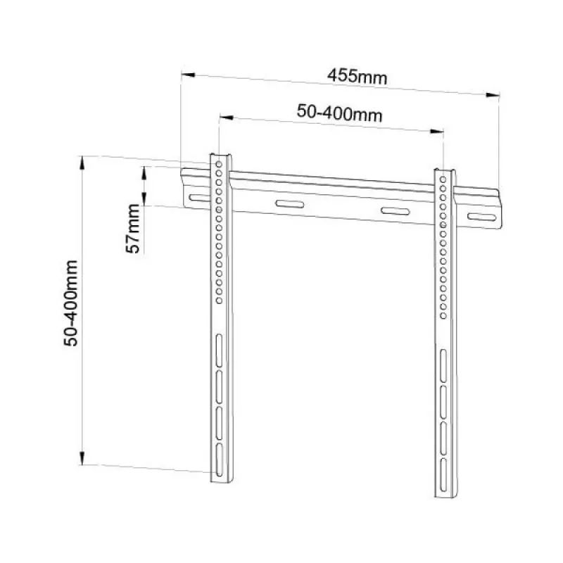 Techly ICA-PLB-114M 139,7 cm (55 polegadas) preto