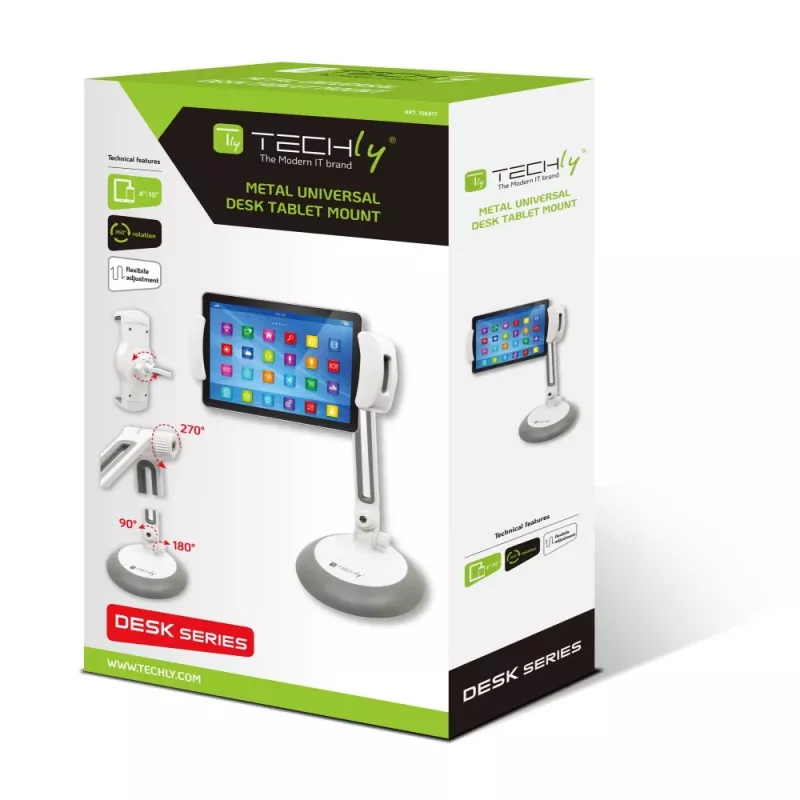 Suporte de secretária universal Techly para smartphone e tablet até 10 polegadas