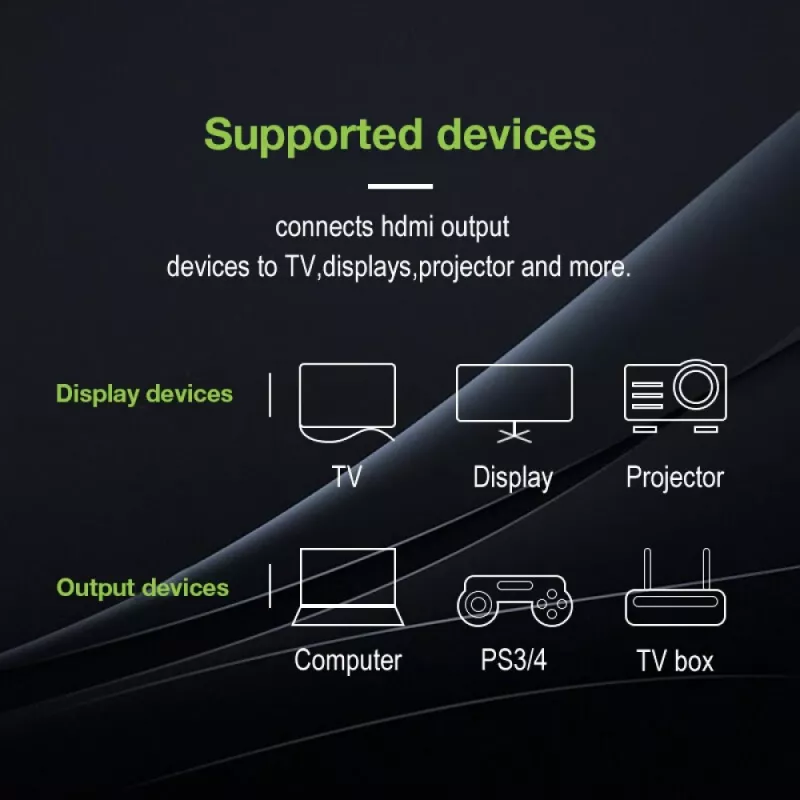 Cabo de extensão HDMI High Speed com Ethernet Techly 4K 60 Hz M/F 1,8 m