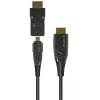 Cabo de fibra ótica AOC HDMI A/A Micro HDMI Techly 4K 10 m, 10 m, HDMI Type-A (Standard), HDMI Type-D (Micro), 3D, 18 Gbit/s, preto
