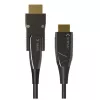 Cabo de fibra ótica AOC HDMI A/A Micro HDMI Techly 4K 10 m, 10 m, HDMI Type-A (Standard), HDMI Type-D (Micro), 3D, 18 Gbit/s, preto
