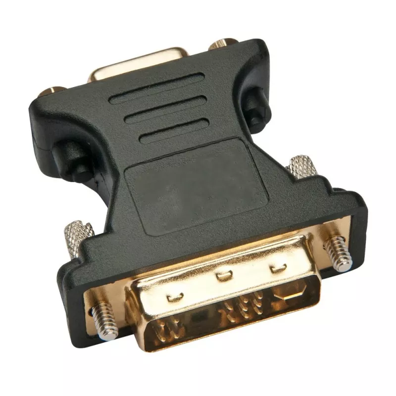 Adaptador de vídeo analógico Techly ficha DVI/conector fêmea VGA preto, DVI-A, VGA, preto