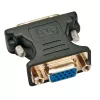 Adaptador de vídeo analógico Techly ficha DVI/conector fêmea VGA preto, DVI-A, VGA, preto