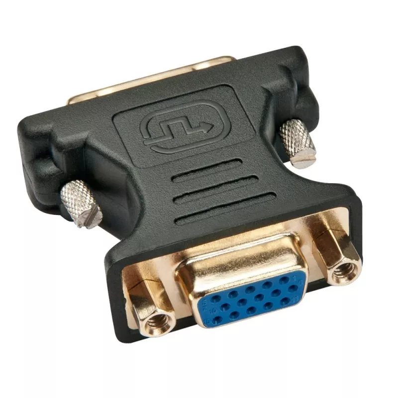 Adaptador de vídeo analógico Techly ficha DVI/conector fêmea VGA preto, DVI-A, VGA, preto