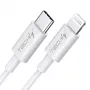 Cabo de carregamento e sincronização Techly USB-C para Lightning 1 m branco