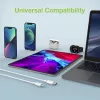 Cabo de carregamento e sincronização Techly USB-C para Lightning 1 m branco
