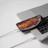 Cabo de carregamento e sincronização Techly USB-C para Lightning 1 m branco