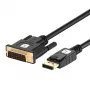 Adaptador de cabo de vídeo Techly ICOC DSP-C12-030P 3 m DisplayPort DVI-D preto