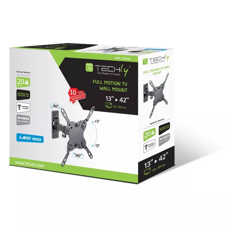 Techly ICA-PLB-400STY 106,7 cm (42 polegadas) preto